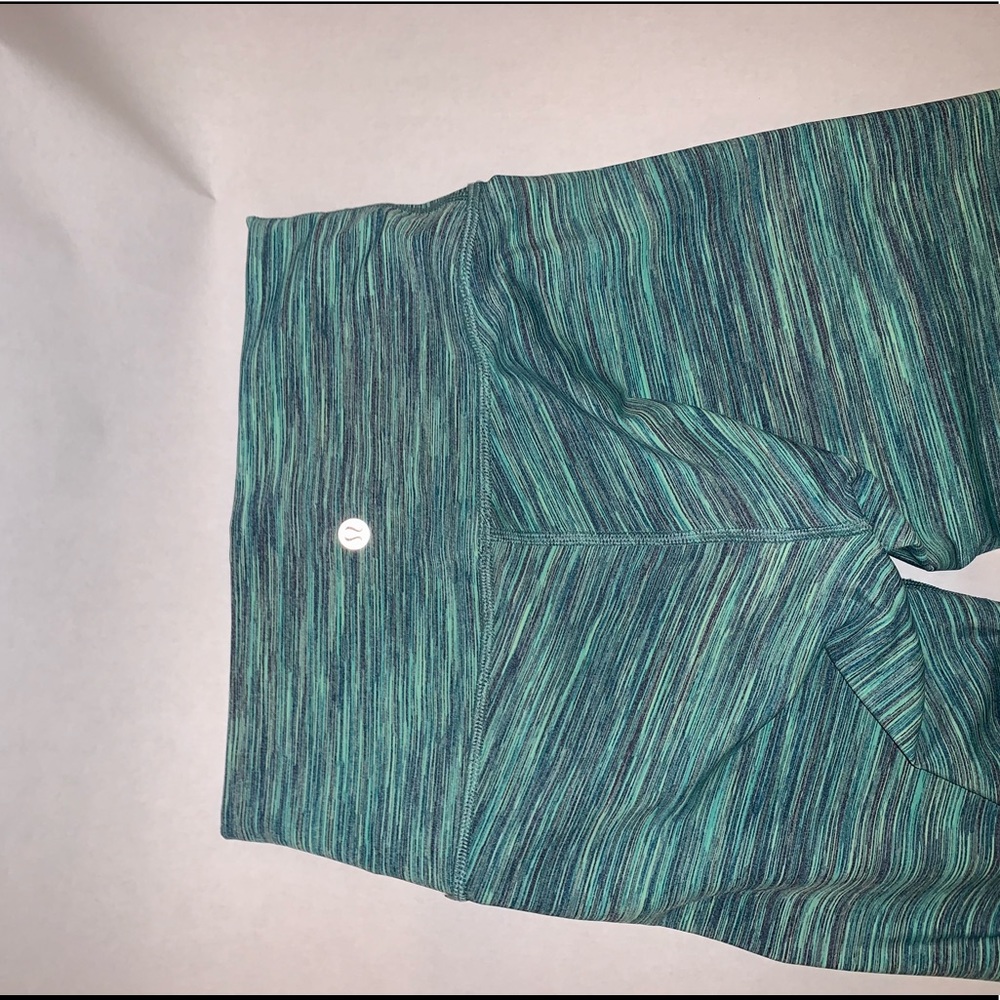 Lululemon striped leggings. Worn once.